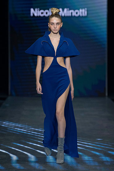 13Abito Blu Cobalto Capsule Intersection