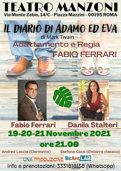 14Il Diario di Adamo ed EvaLocandina