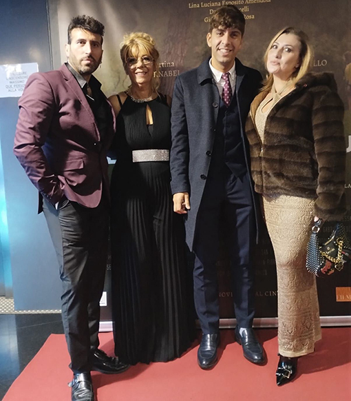 18Jano Di Gennaro Lina Luciana Esposito Francesco Greco e Carmen Morello alla premiere del Film Se nel buio avrai paura