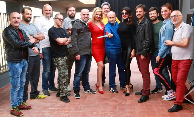 23GOCCI MALEDETTA foto di gruppo sul set