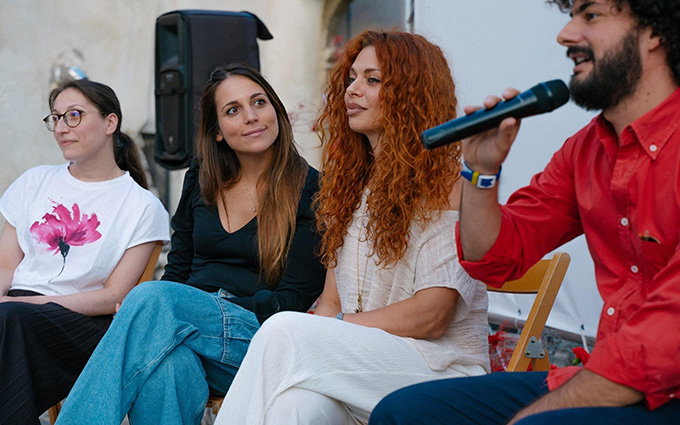 24Enrica RossiGiulia Personeni Marianna Coppola della Desmoid Foundation Onlus con Alessio De Stefano