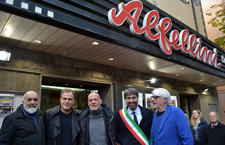 26 Da sinistra Davide FontanaPino QuartulloGianMarco TognazziSindaco Mirko Di BernardoRicky Tognazzi