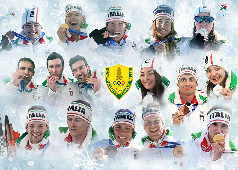 28Medagliati Fiamme Gialle Milano Cortina 2026