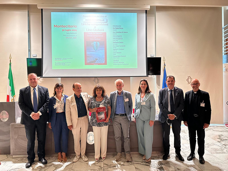 Gianni Lattanzio Agnès K. Giuliani Lino Giuliani Maria Pia Cappello Alfio Borghese Raffaella Salato On. Fabio Porta e Don Italo Cardarilli