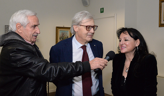 Riccardo Modesti Vittorio Sgarbi ed Angela