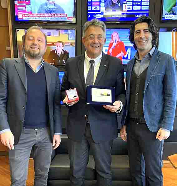 20Fabrizio Santori Roberto Sergio Fabrizio Pacifici Premio Antenna dOro per la Tivvù